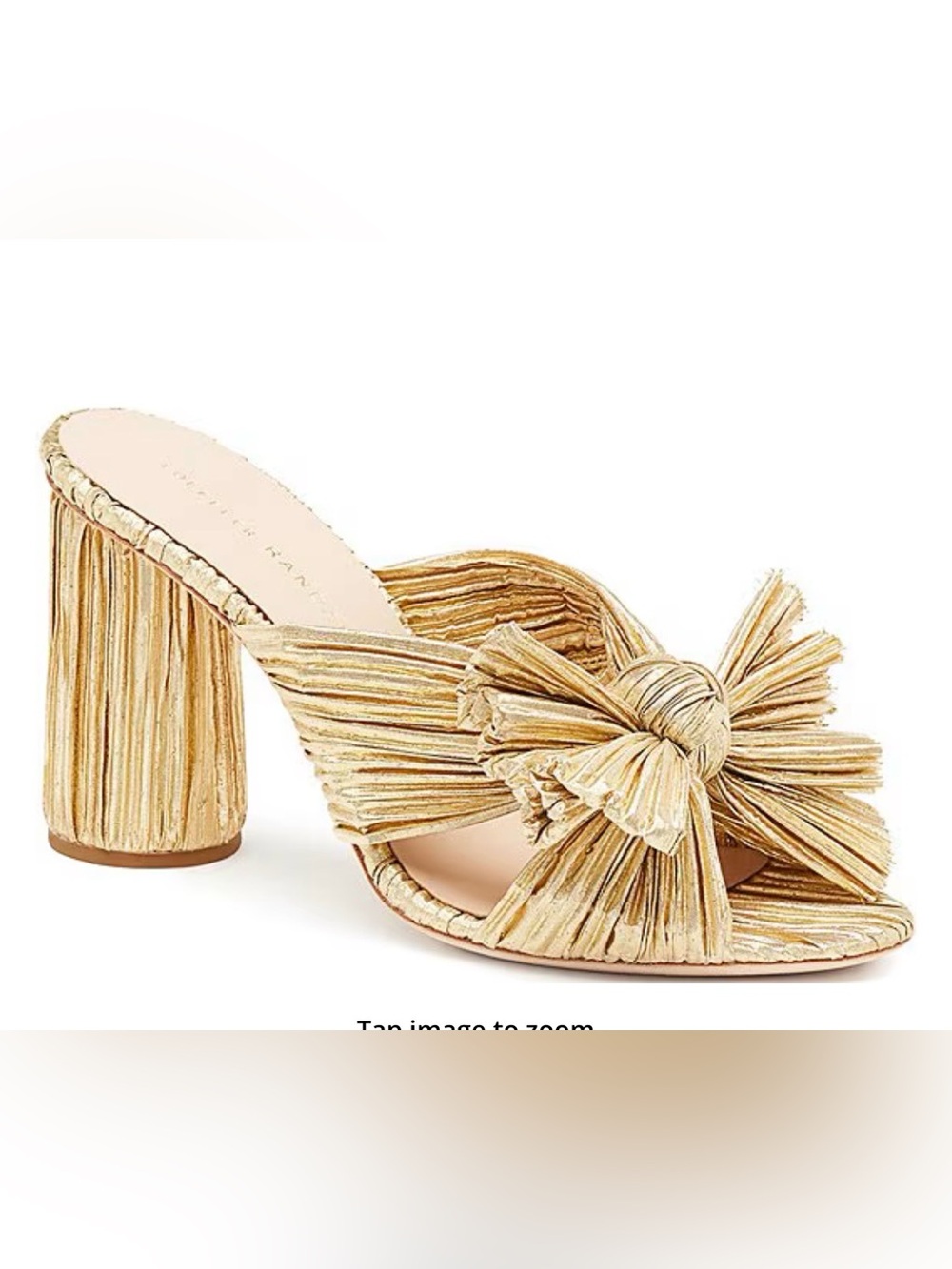 Loeffler Randall Penny Metallic Box Heels 7.5